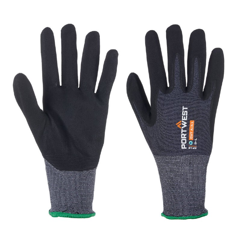 Portwest AP12-SG NPR15 Nitrile Gloves - SafetyGloves.co.uk